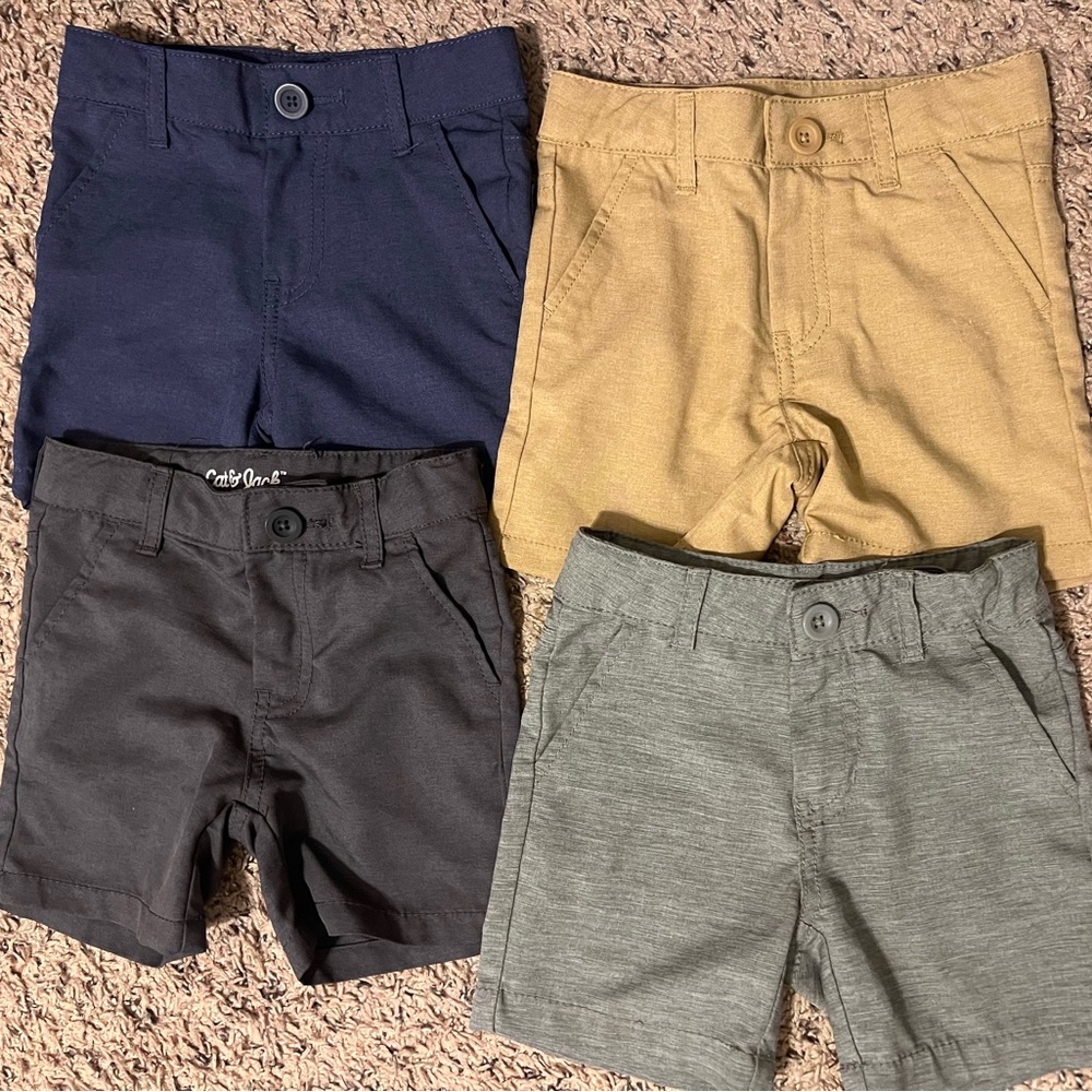 Bundle of Four Cat and Jack 2T Toddler Boys Chino Shorts
